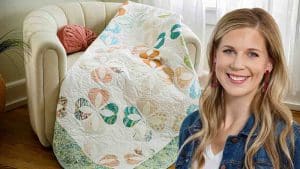 How to Make a Heart Flower Throw Quilt