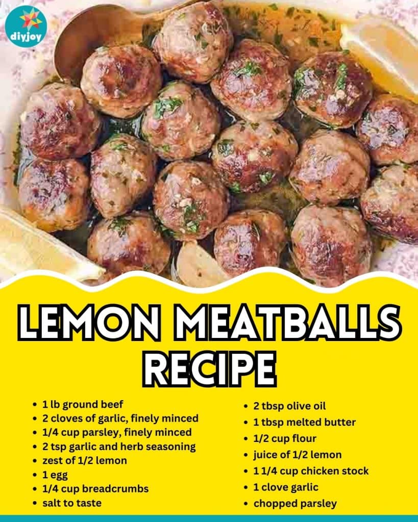 Lemon Meatballs Recipe