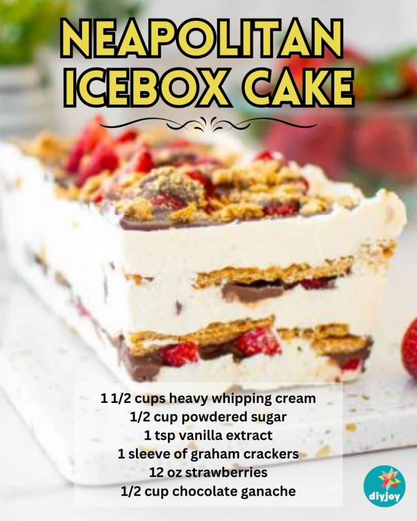 Neapolitan Icebox Cake Recipe