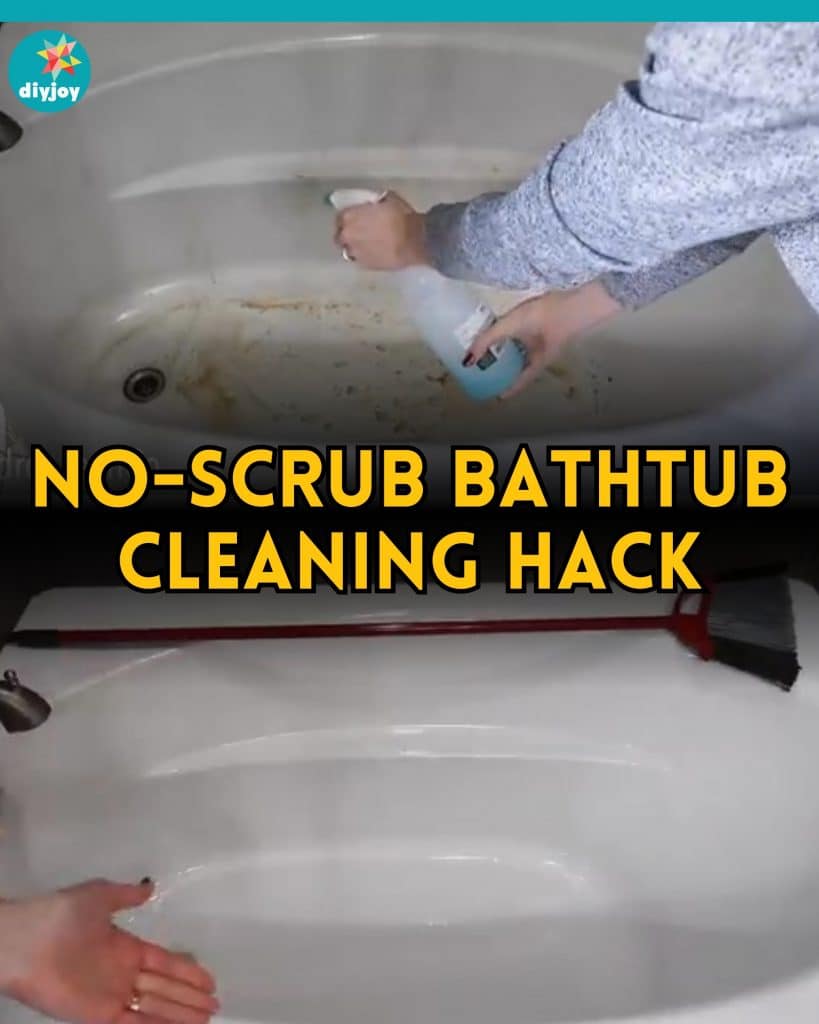 No-Scrub Bathtub Cleaning Hack