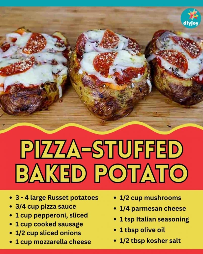 Pizza-Stuffed Baked Potato Recipe