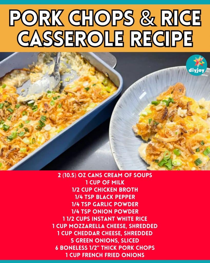 Pork Chops & Rice Casserole Recipe