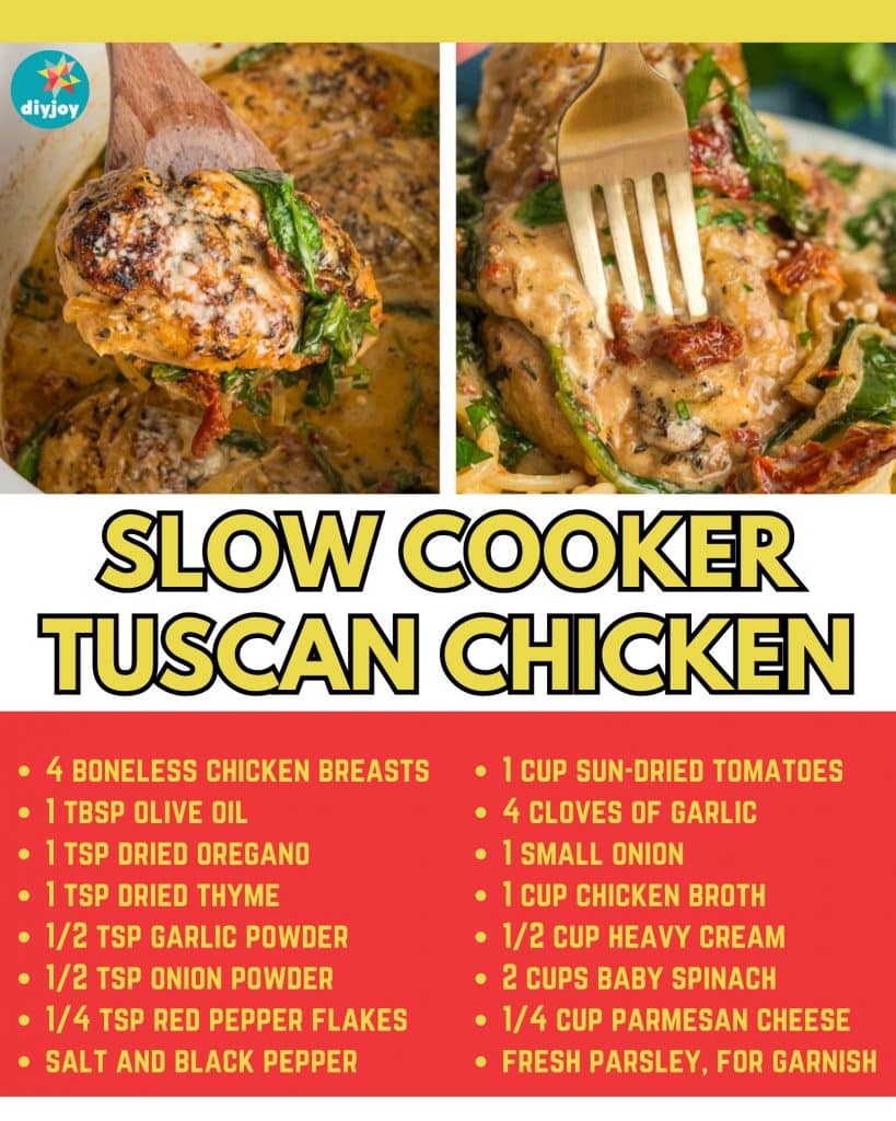 Slow Cooker Tuscan Chicken Recipe