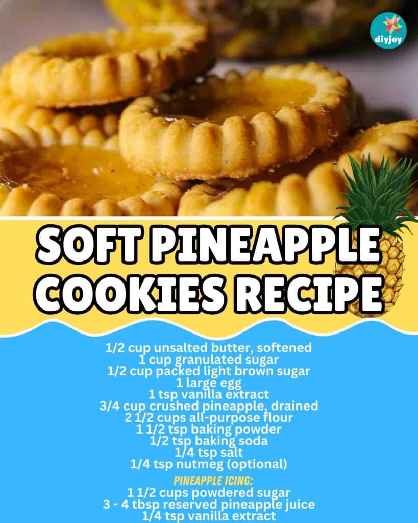 Soft Pineapple Cookies Recipe