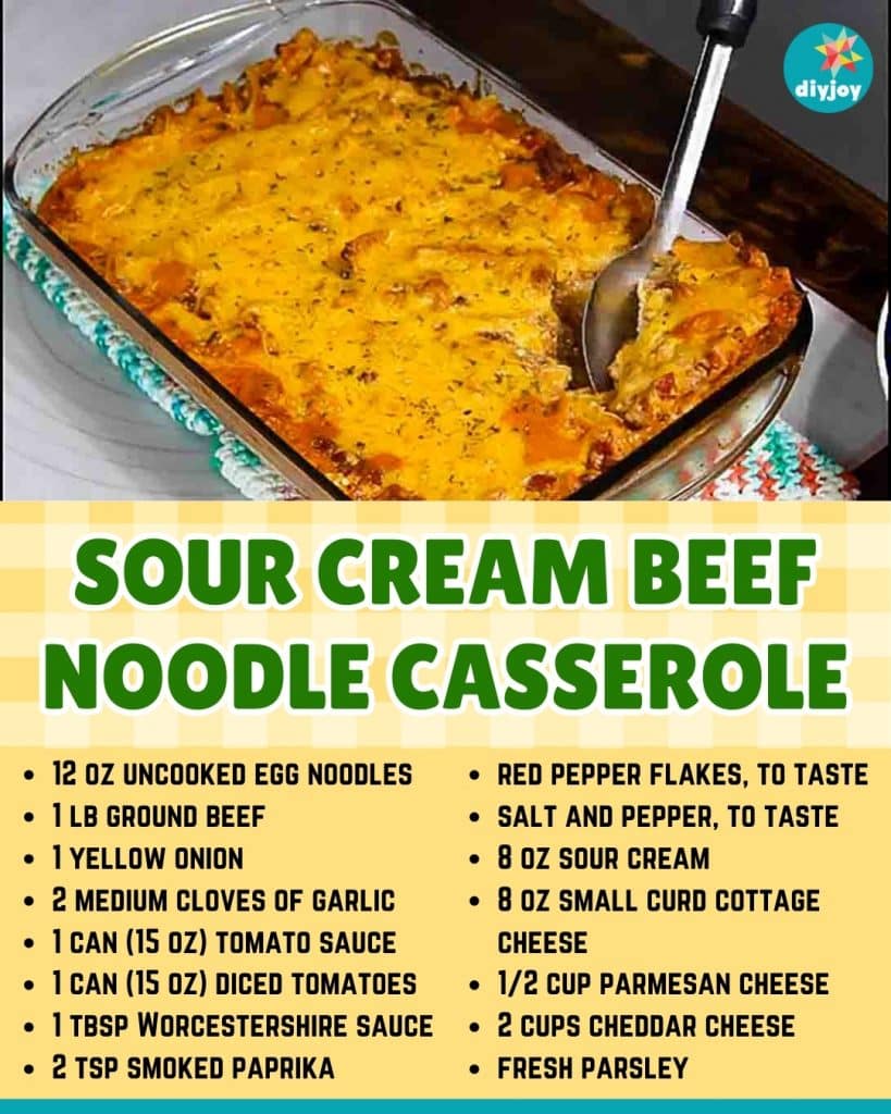 Sour Cream Beef Noodle Casserole