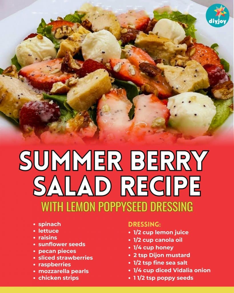 Summer Berry Salad with Lemon Poppyseed Dressing