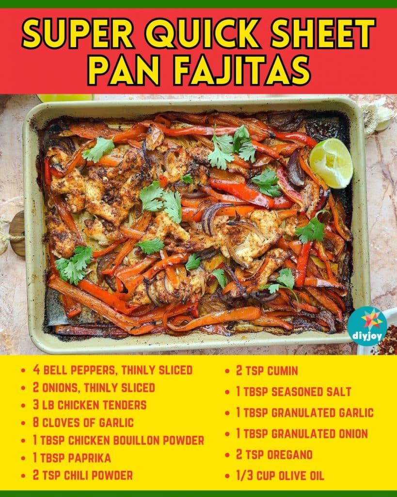 Super Quick Sheet Pan Fajitas