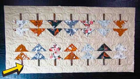 Tree Line Table Runner Quilt Tutorial | DIY Joy Projects and Crafts Ideas