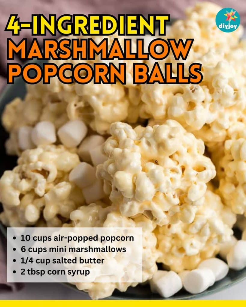 4-Ingredient Marshmallow Popcorn Balls