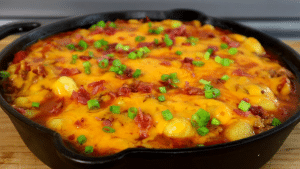 Easy Bacon Cheeseburger Gnocchi Fusion Recipe