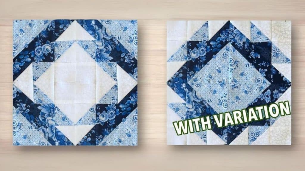 Easy Broken Dish Quilt Block Tutorial