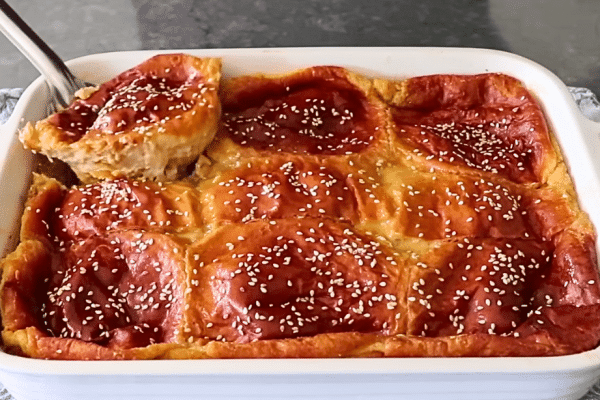 Easy Hamburger Bun Bread Pudding Recipe