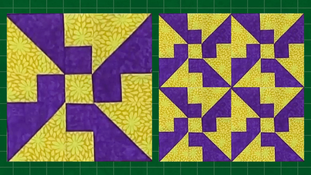 Easy Propeller Quilt Block Tutorial