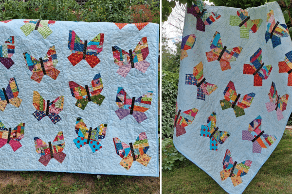 Easy Scrappy Butterfly Quilt Block Tutorial