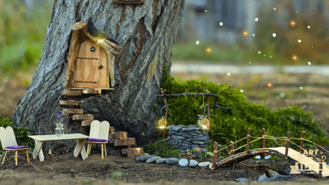 How to Make a Fairy Garden on a Tree | DIY Joy Projects and Crafts Ideas