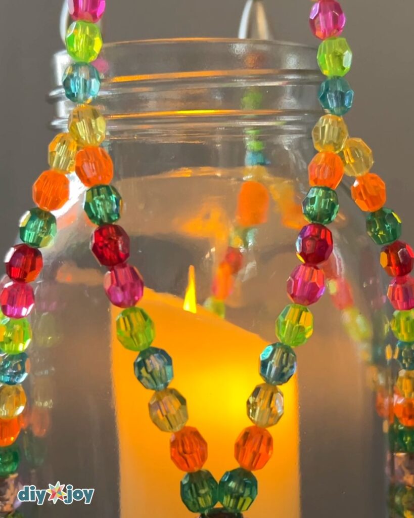 How to make a beaded lantern
