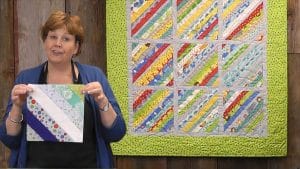 String Quilt Using Fabric Scraps With Jenny Doan