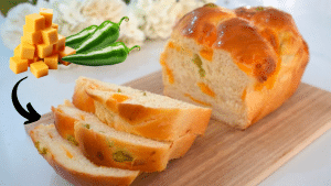 Super Soft Cheddar and Jalapeño Bread Recipe