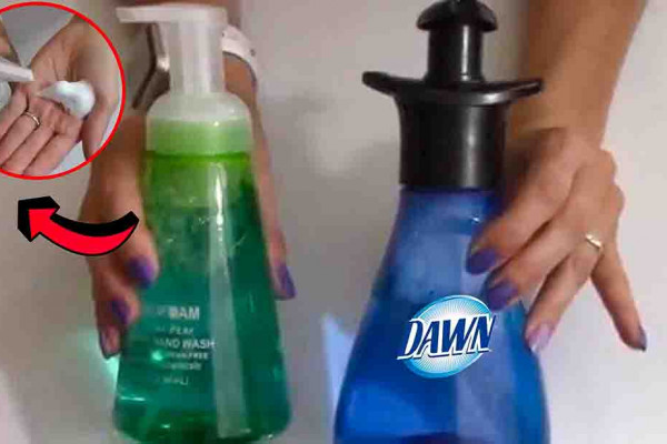 DIY Dollar Tree Dawn Foaming Dish Soap Hack