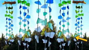 DIY Faux Sea Glass Wind Chime