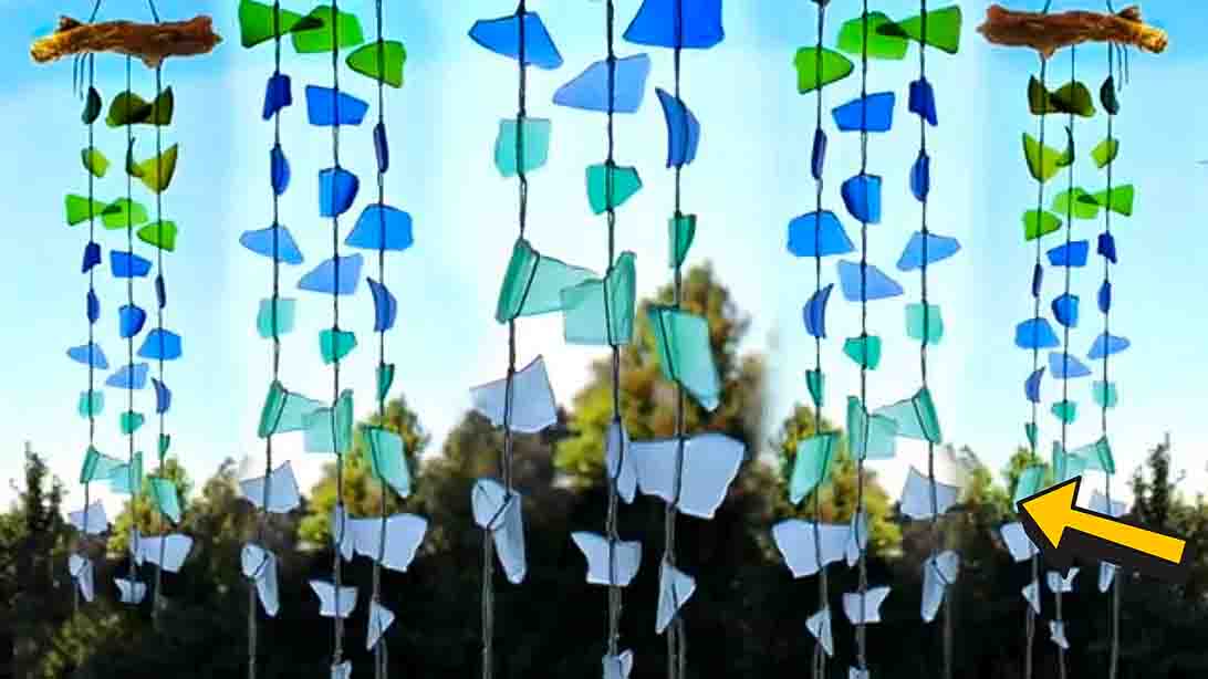 DIY Faux Sea Glass Wind Chime | DIY Joy Projects and Crafts Ideas