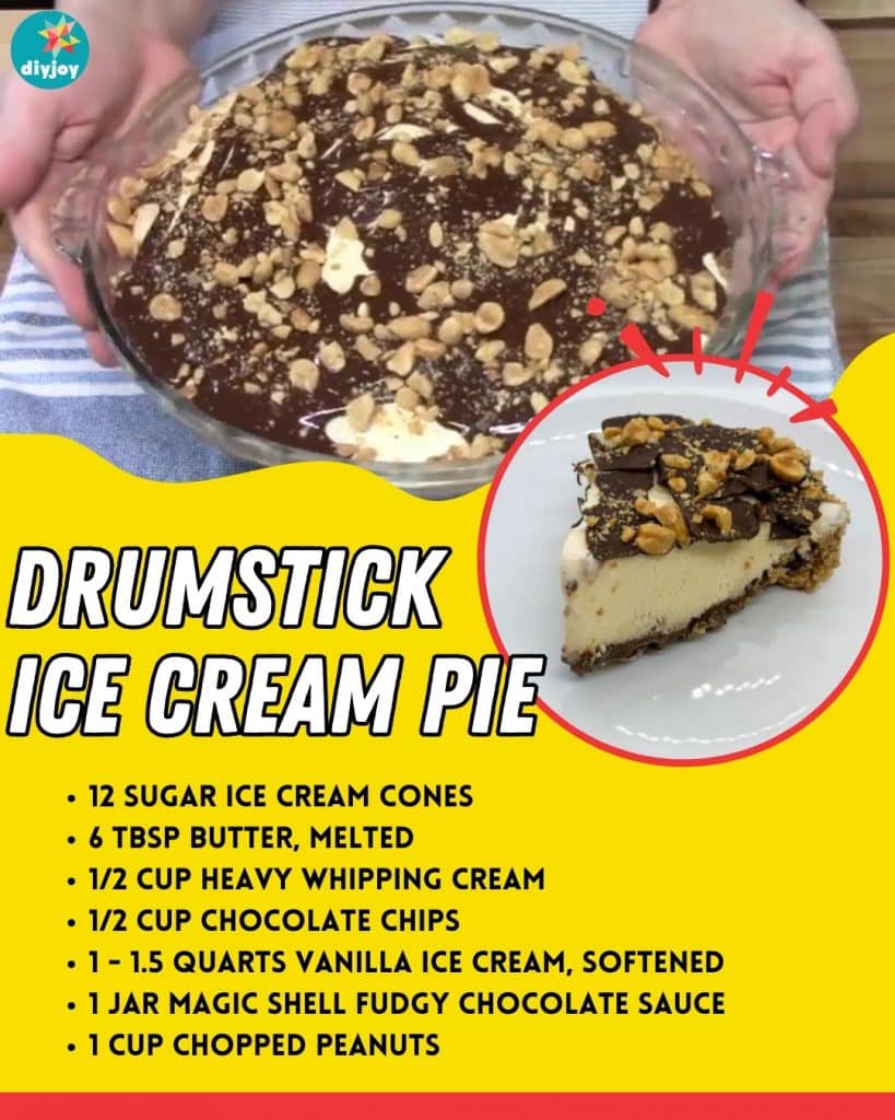 Drumstick Ice Cream Pie Recipe