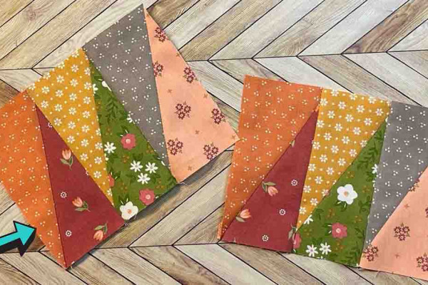 Half Rectangles Mug Rug Quilt Tutorial