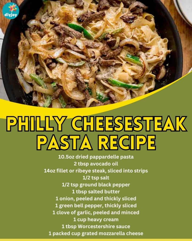 Philly Cheesesteak Pasta Recipe