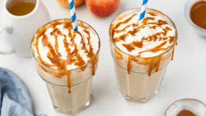 5-Minute Fall Caramel Apple Milkshake Recipe