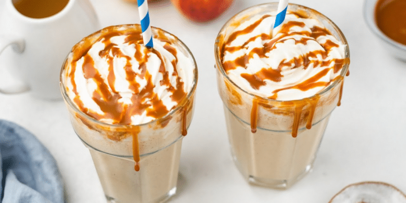 5-Minute Fall Caramel Apple Milkshake Recipe | DIY Joy Projects and Crafts Ideas