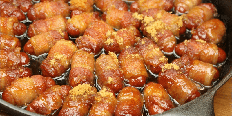 Bacon-Wrapped Lil Smokies w/ Brown Sugar Recipe | DIY Joy Projects and Crafts Ideas