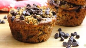 Baked Banana Oatmeal Muffin Cups