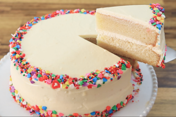 Classic Vanilla Birthday Cake Recipe