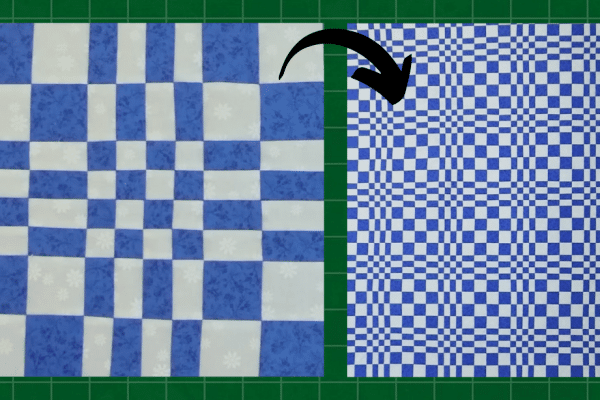 Disappearing 4-Patch Illusion Quilt Tutorial