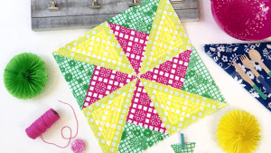 Easy Double Pinwheel Quilt Block Tutorial