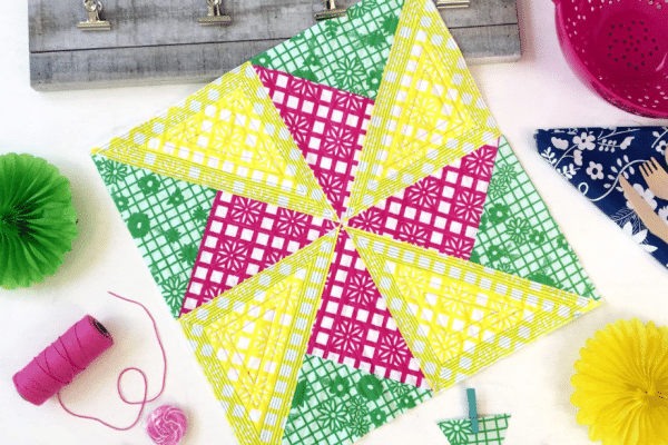 Double Pinwheel Quilt Block Tutorial