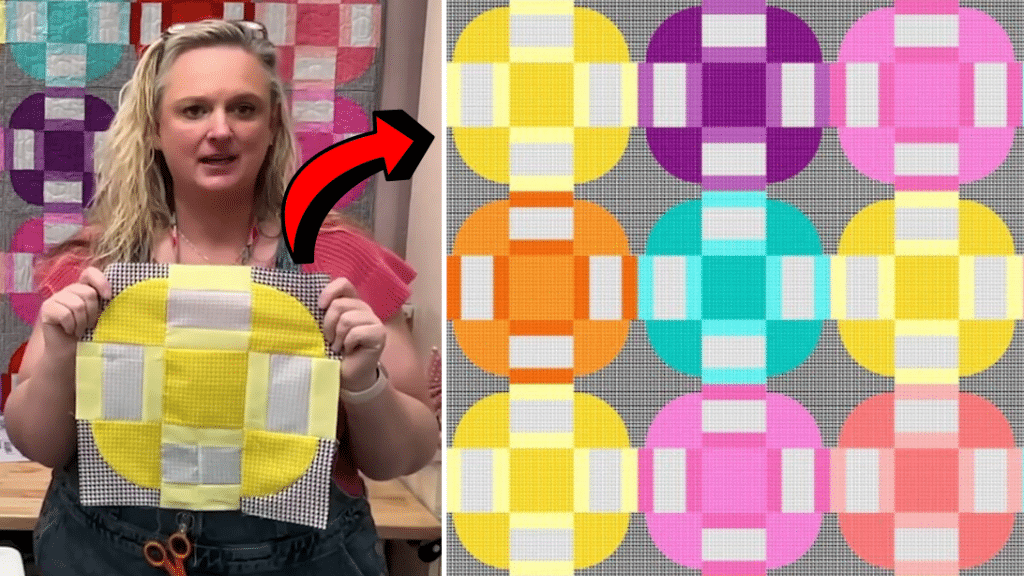 Easy Curvy Dash Quilt Block Tutorial