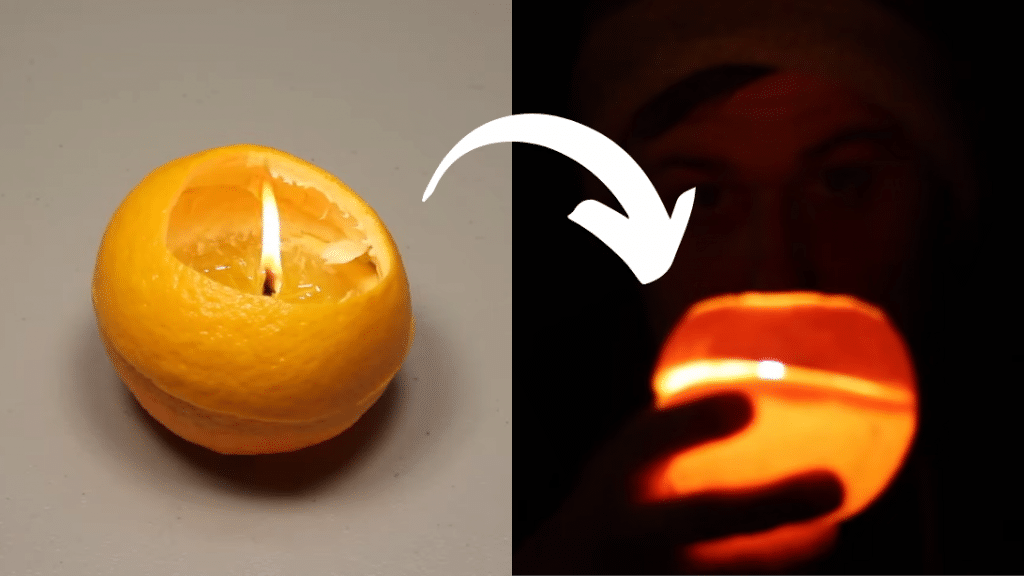 Easy DIY Orange Lamp for Emergency