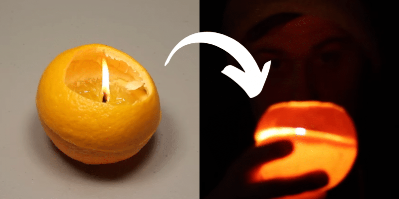 Easy DIY Orange Lamp for Emergency | DIY Joy Projects and Crafts Ideas