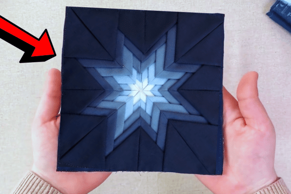 Easy Folded Star Quilt Block Tutorial