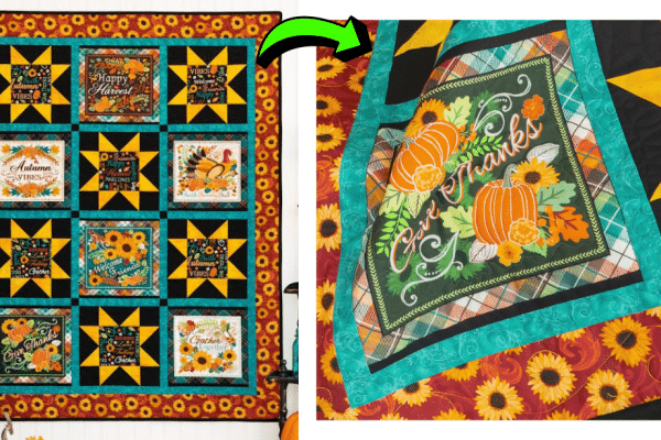 Easy Gather Together Panel Quilt Tutorial