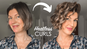 Easy Heatless Curls for Short Hair