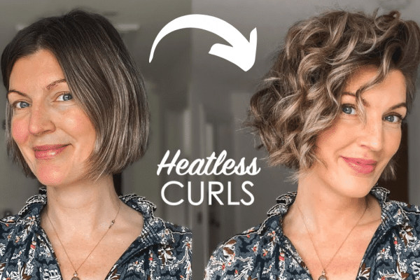 Easy Heatless Curls for Short Hair