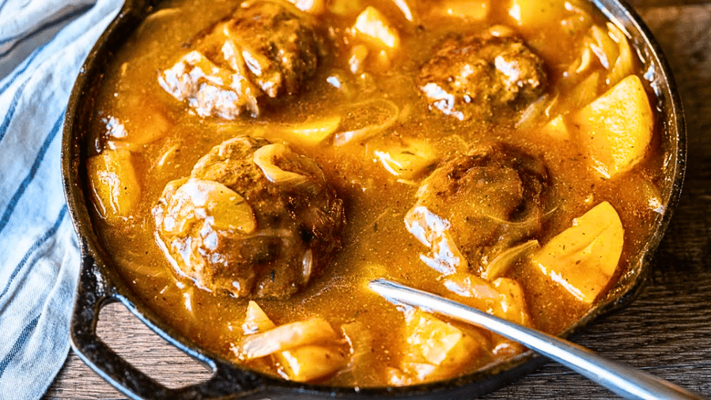 Easy Skillet Salisbury Steak & Potato Recipe