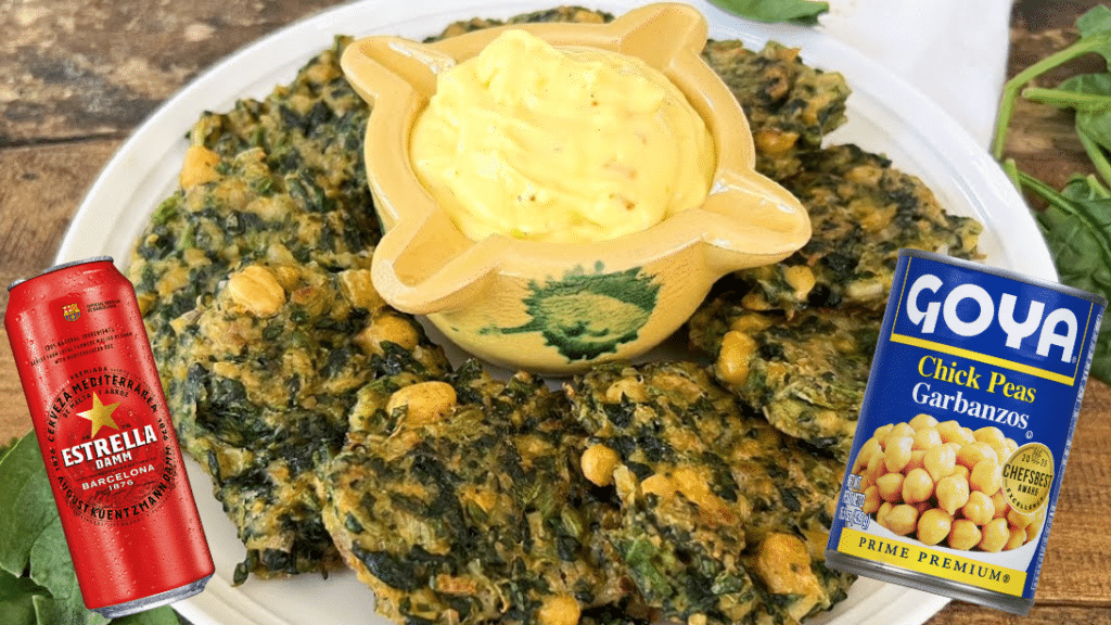 Easy Spinach & Chickpea Fritters Recipe
