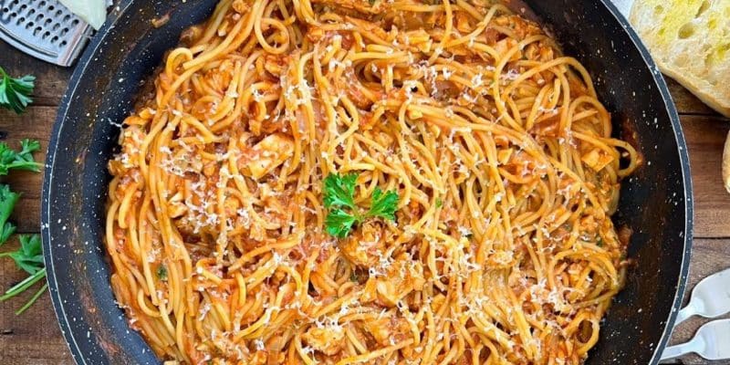 One-Pan Tuna Spaghetti Recipe | DIY Joy Projects and Crafts Ideas