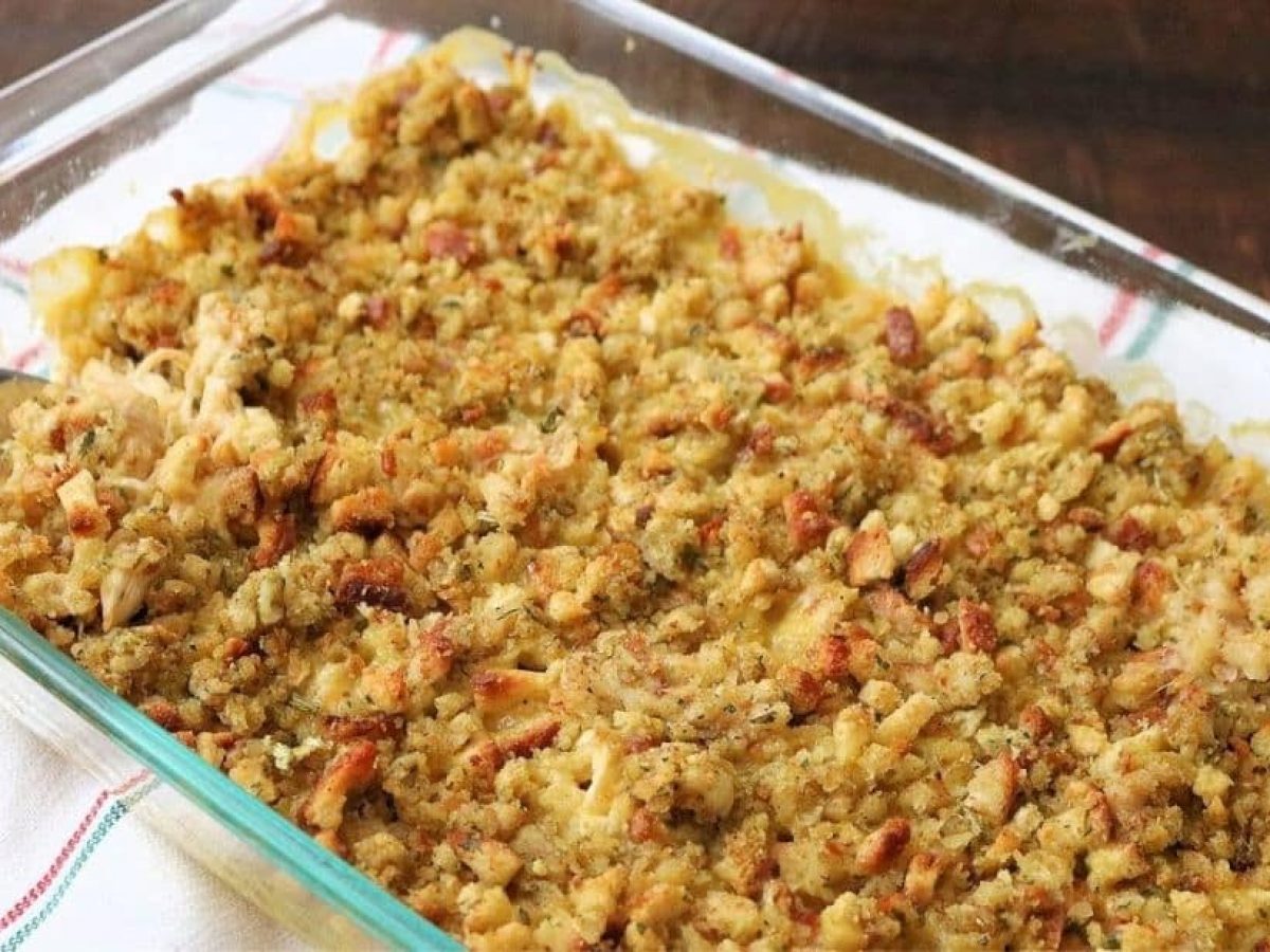 Southern Chicken and Stuffing Casserole Bake - DIY Joy Southern Chicken and Stuffing Casserole Bake - DIY Joy