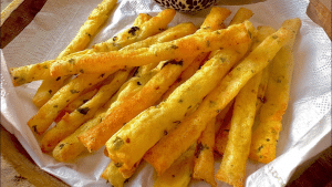 Air-Fried Crispy Potato Sticks Recipe