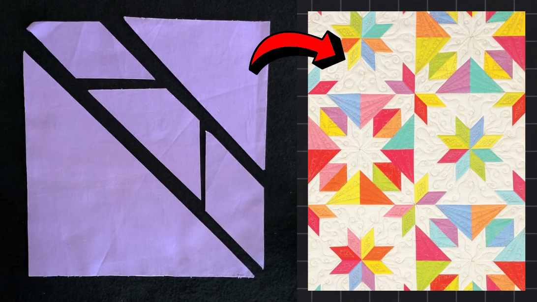 Beginner-Friendly Confetti Star Quilt Block