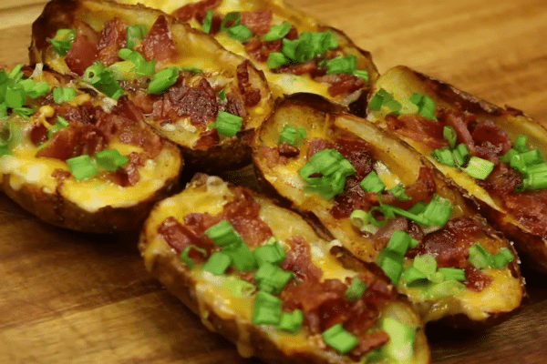 Crispy & Cheesy Potato Skins Recipe